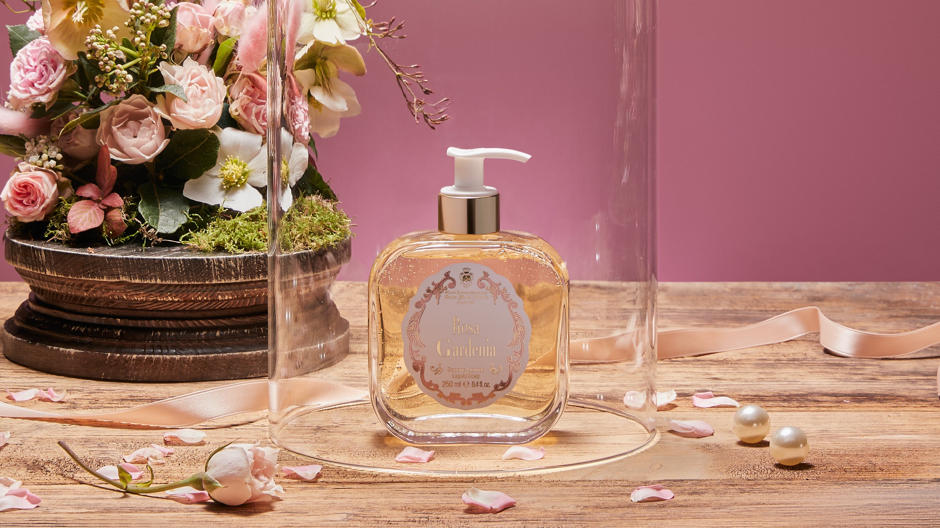 Rosa Gardenia: Luxury Liquid Hand Soap - Santa Maria Novella