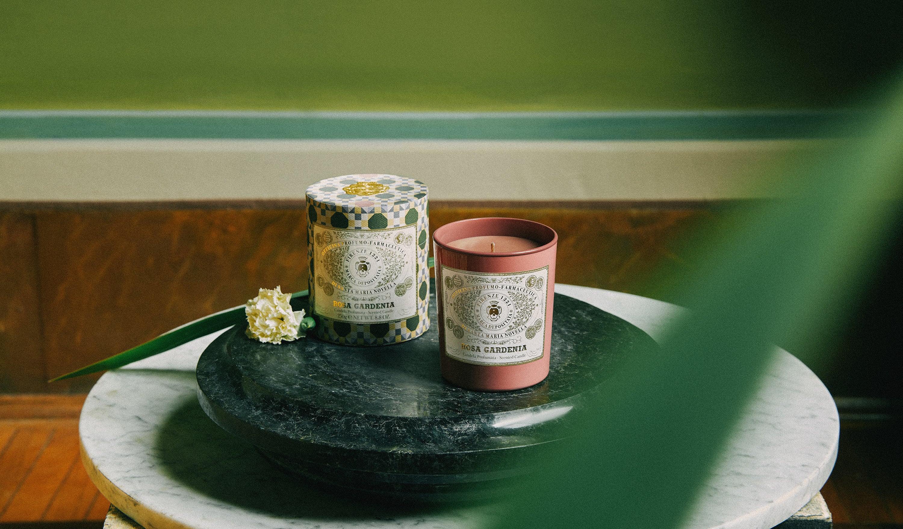 Rosa Gardenia Scented Candle