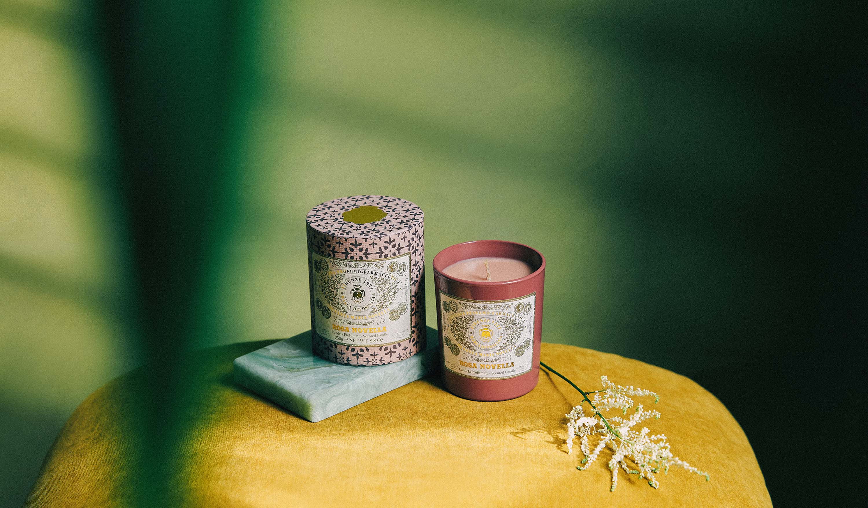 Rosa Novella: Scented Candle - Santa Maria Novella