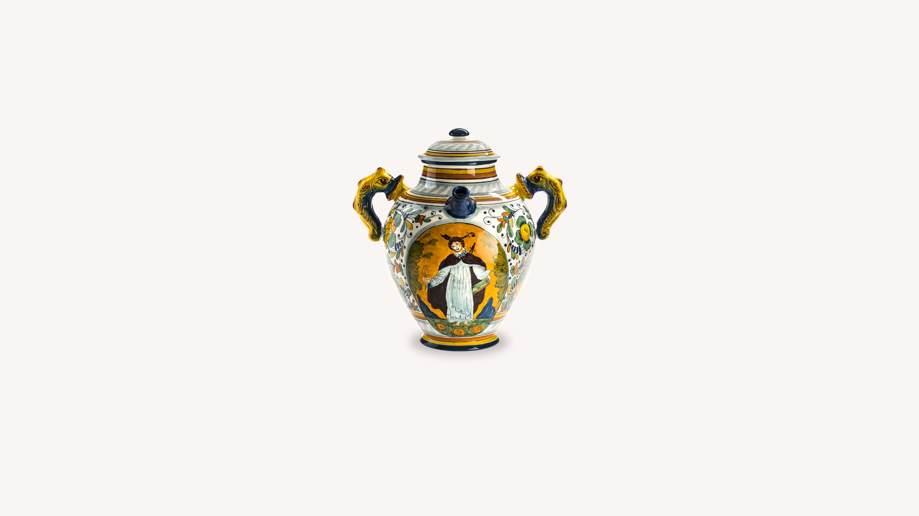 Hand-painted Ceramic Vase St. Peter The Martyr Decoration