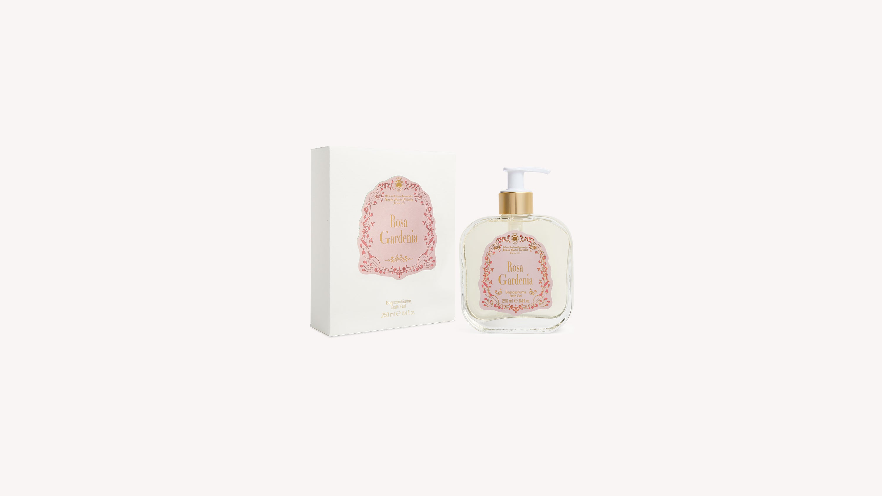 Rosa Gardenia Glass Bath Gel