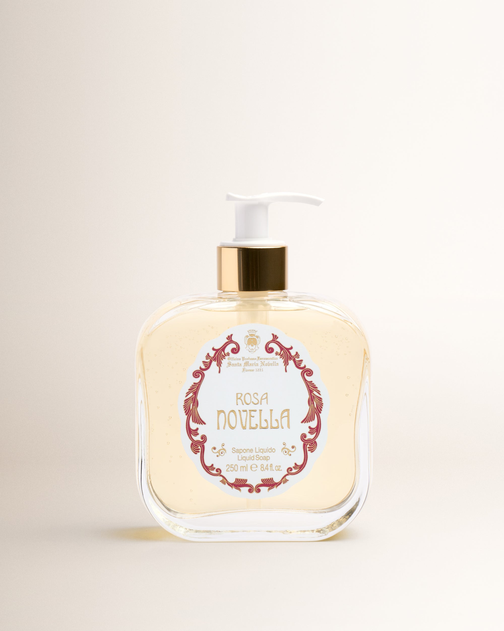Rosa Novella Glass Liquid Soap