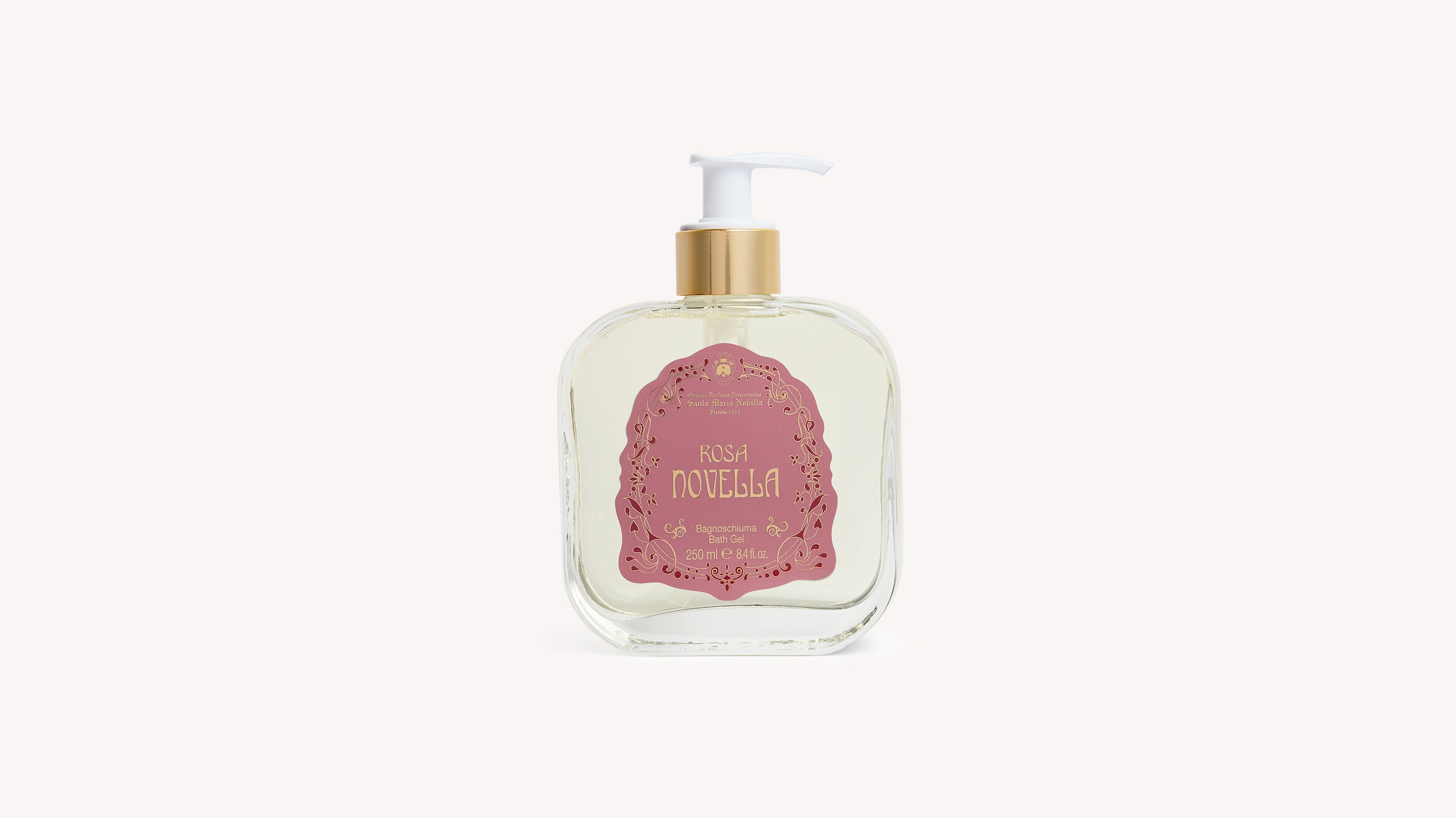 Rosa Novella Glass Bath Gel