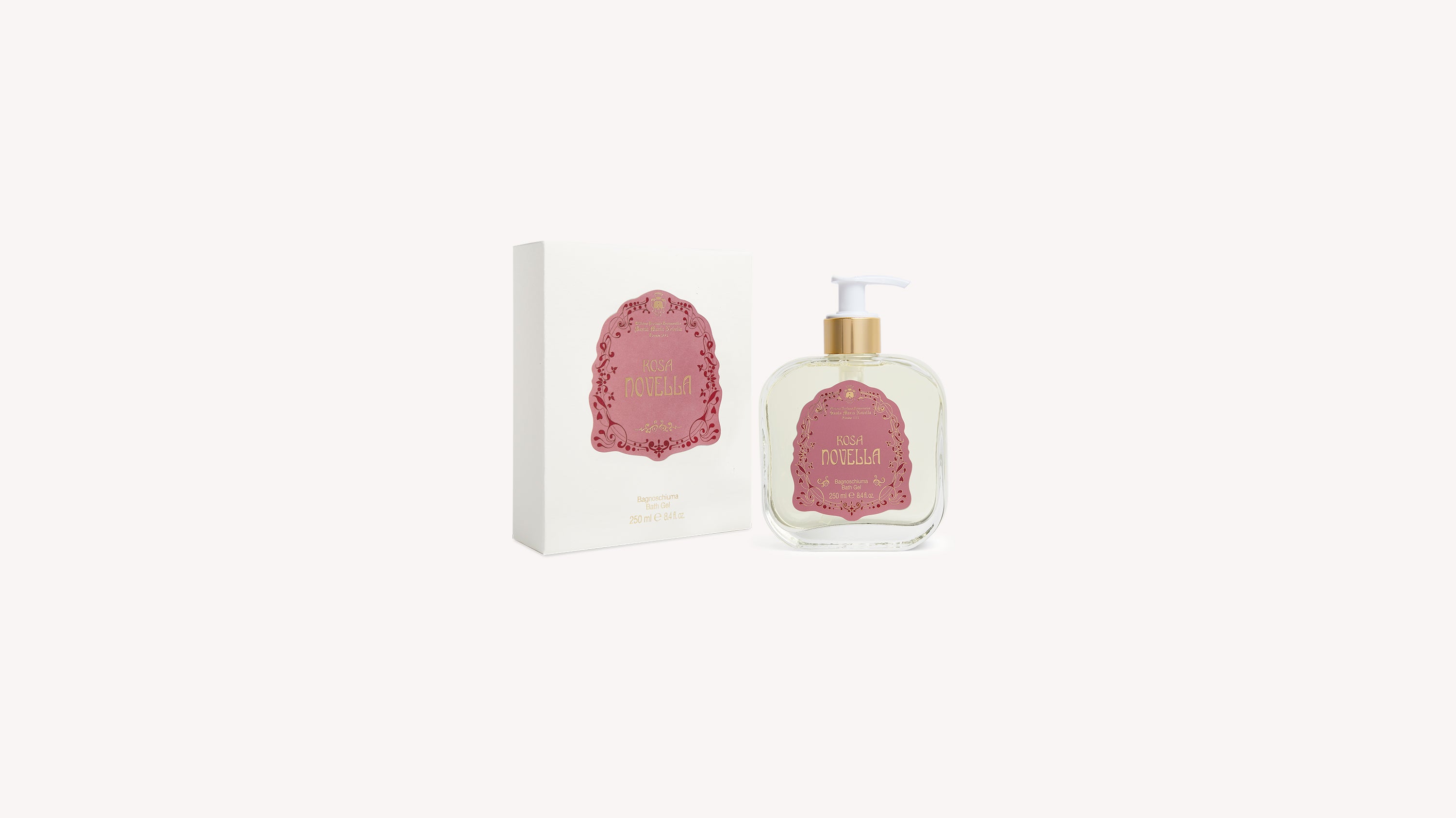 Rosa Novella Glass Bath Gel