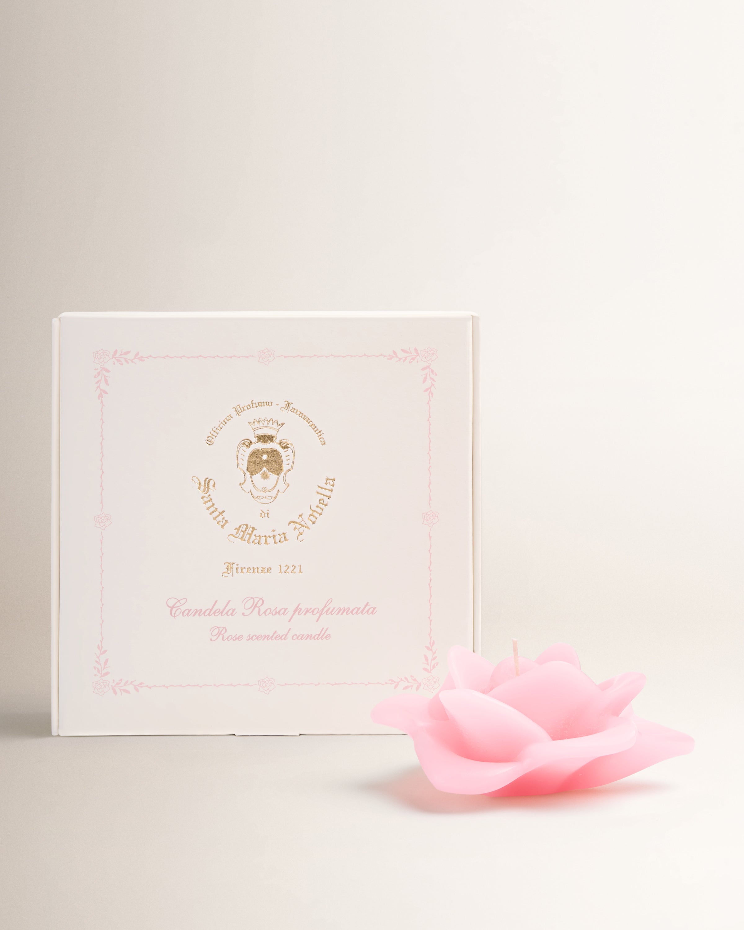 Rosa Shaped Scented Candle