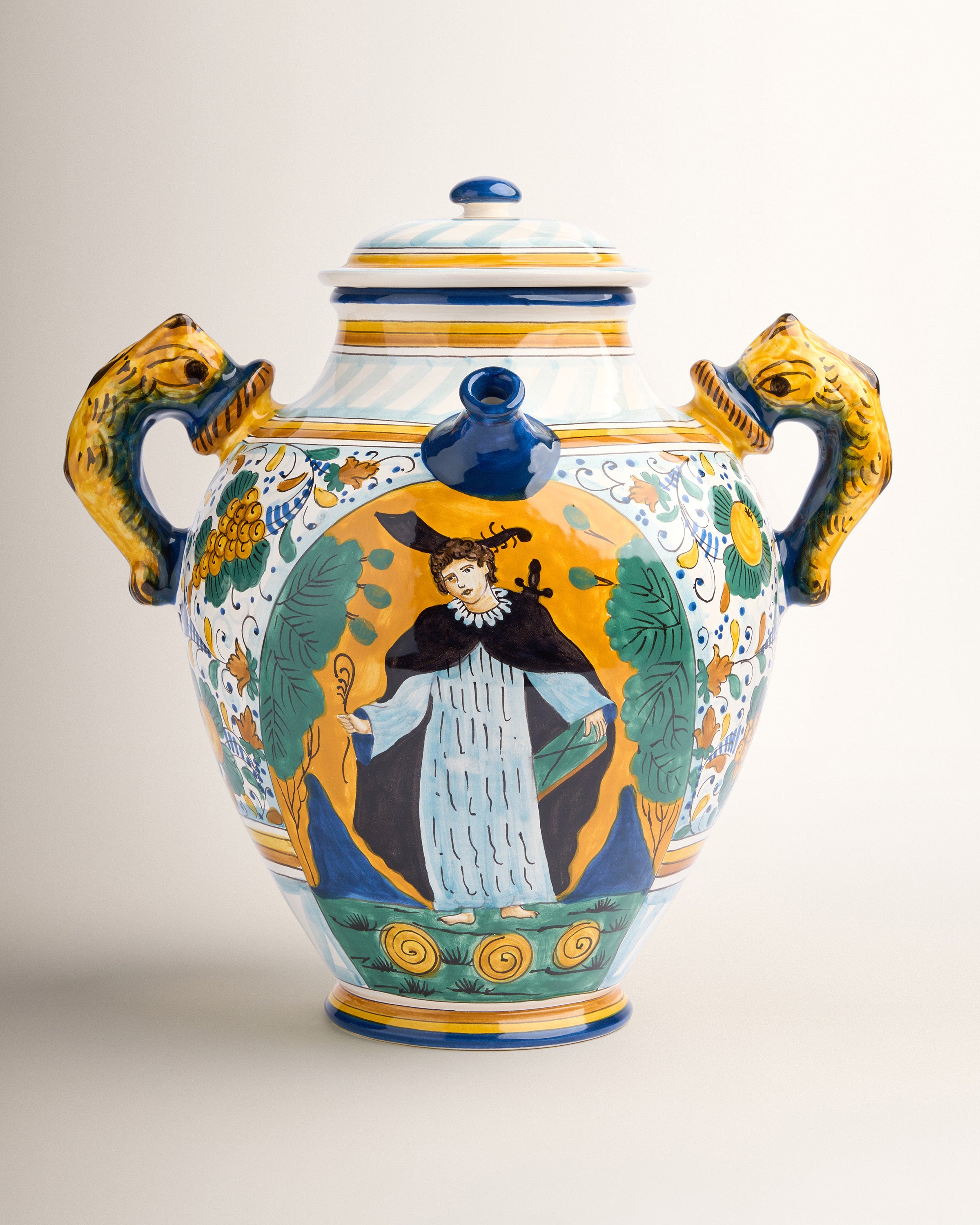 Pharmacy Jar with Peter The Martyr decor - Santa Maria Novella