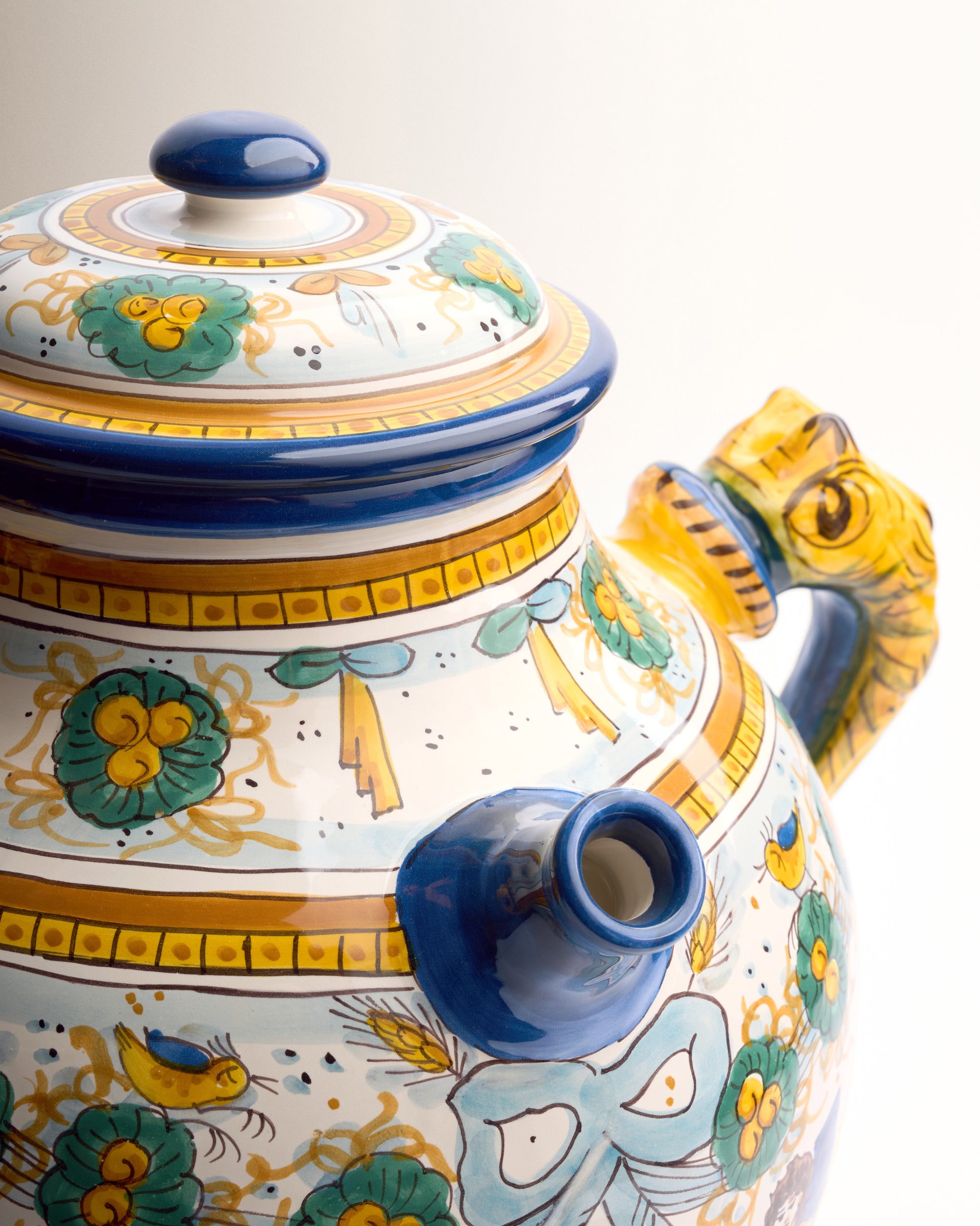 Ceramic Pharmacy Jar, Square Cartouche