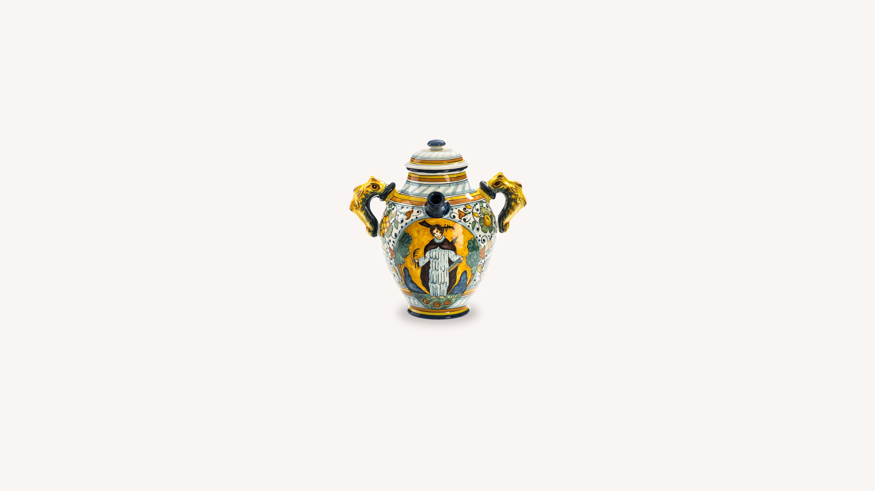 Ceramic Vase With St. Peter The Martyr Decoration Accessories officina-smn-usa-ca.myshopify.com Officina Profumo Farmaceutica di Santa Maria Novella - US