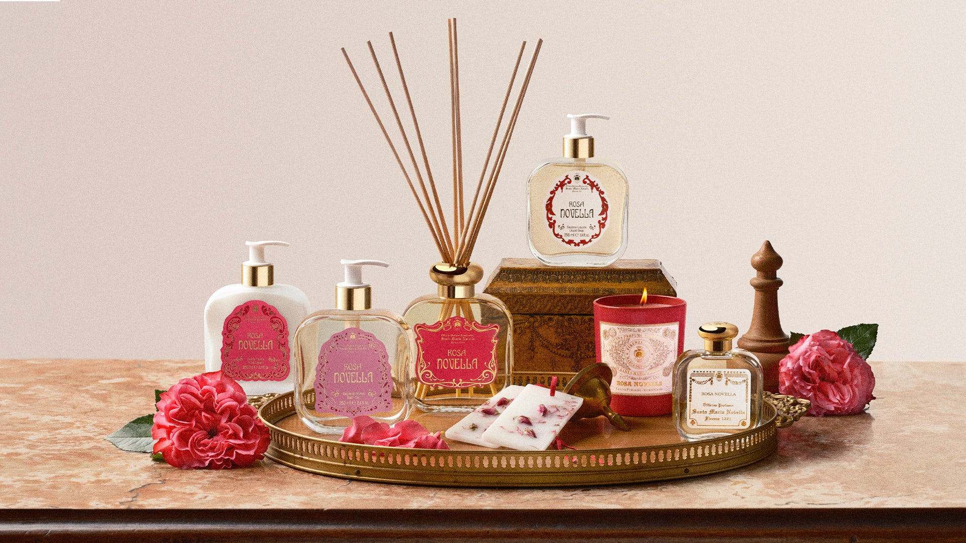 Rosa Novella オードパルファム 100ml Rosa Novella: Eau de Cologne - Santa Maria Novella